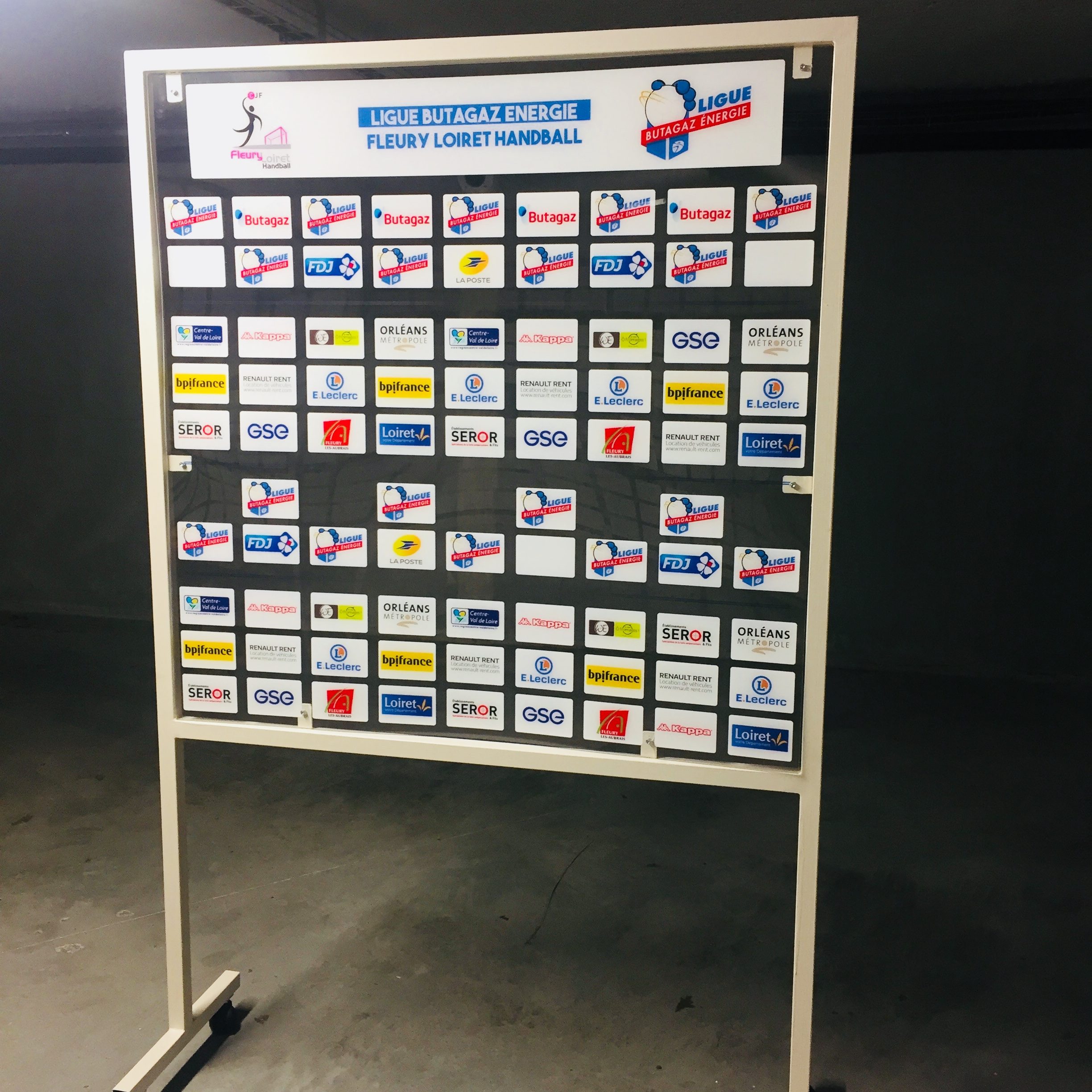 signalétique sportive, communication évènementielle, ligue butagaz énergie, #LBE