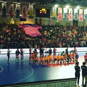 tifo , supporter , maillot géant , animation , coup d'envoi , signalétique sportive , tap tap , clap clap , nantes atlantique handball 