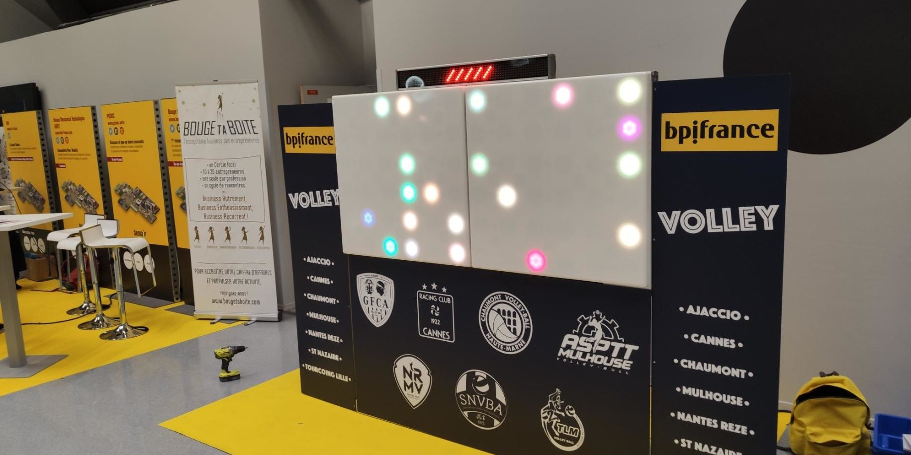 Animation mur digital au salon BPI France Inno Génération